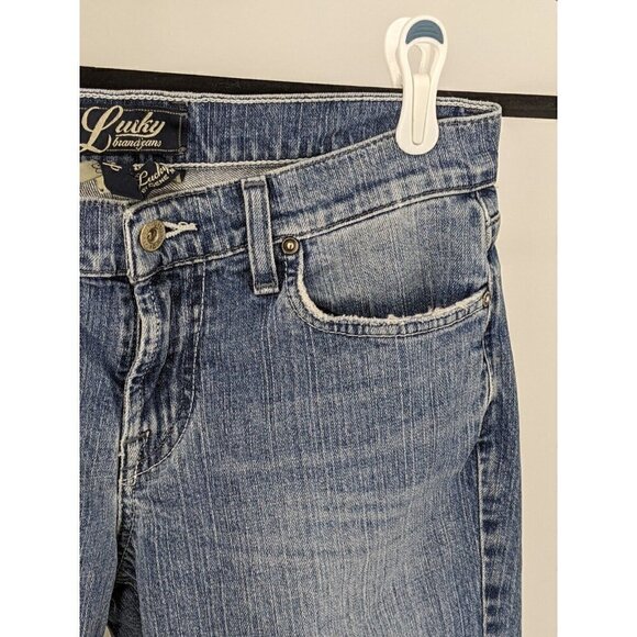 Lucky Brand Classic Rider Crop Jeans Dungarees Womens Sz 6/28 (MEAS 28 X 22) - Picture 11 of 11